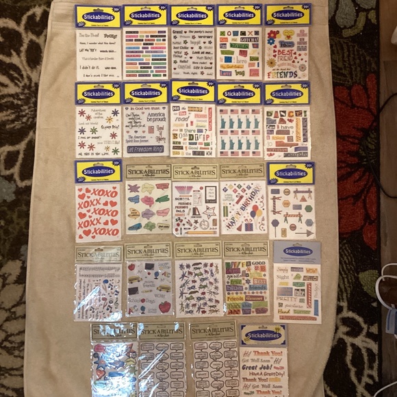NEW Stickabilities Stickers Acid Free 24 packages - Picture 1 of 13